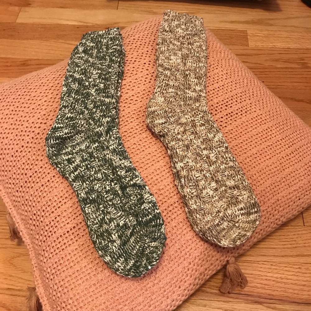 NEVER WORN!! Thick Knit Wool Socks